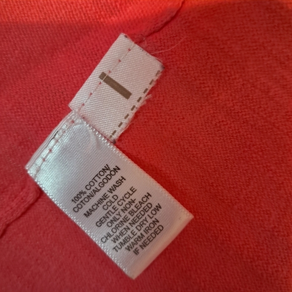 Loft 100% Cotton Pink Cardigan Size Small Button Up Sweater - Picture 7 of 7